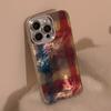 Checked Smudged Mobile Phone Case Suitable for 16 Apple 17 Promax Lens Film Iphone15 Retro Style 13 High End 12