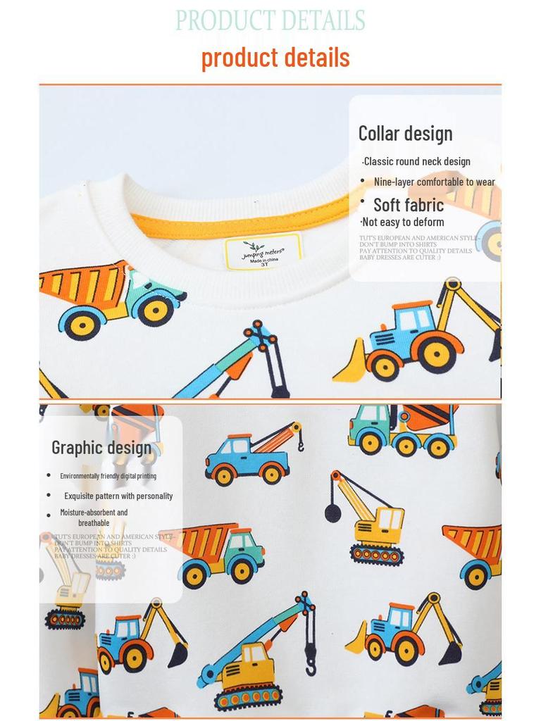 Spring & Autumn Cartoon Hoodie for Toddlers & Kids