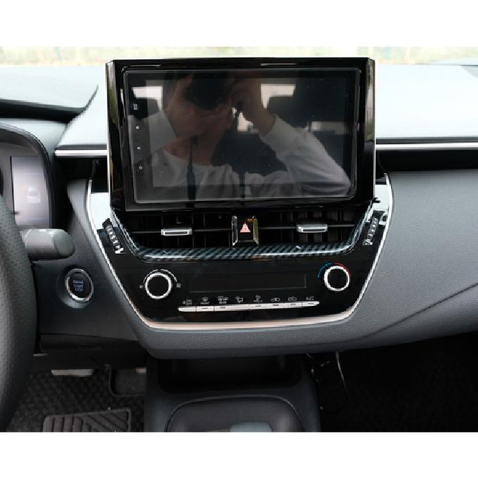 For Toyota Corolla - Car Dashboard center Air Vent Trim Carbon fiber