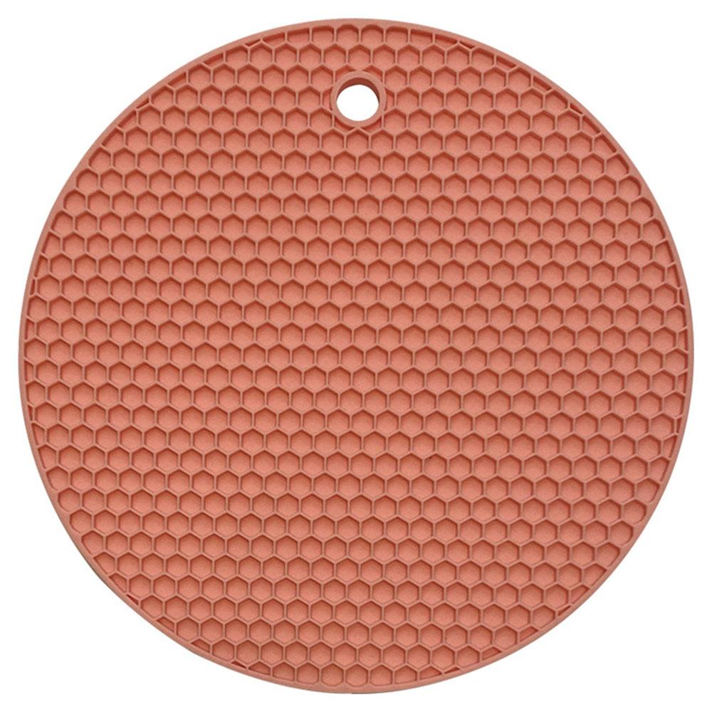 18cm Round Silicone Non-slip Heat Resistant Mat Coaster Cushion Placemat Pot Holder Kitchen Accessories