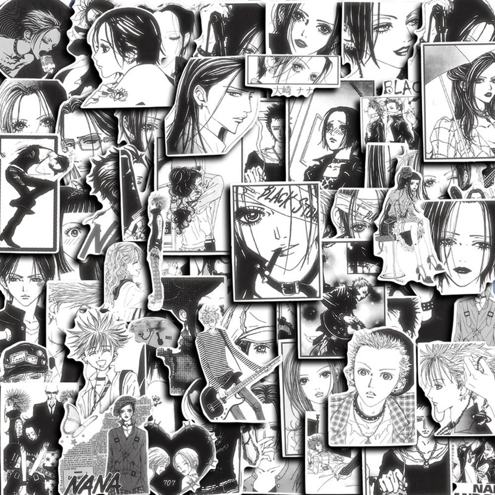 50/100pcs Cartoon Mix Demon Slayer NANA Anime Stickers Decals Skateboard Laptop Motorcycle Graffiti Waterproof Sticker Kids Toys