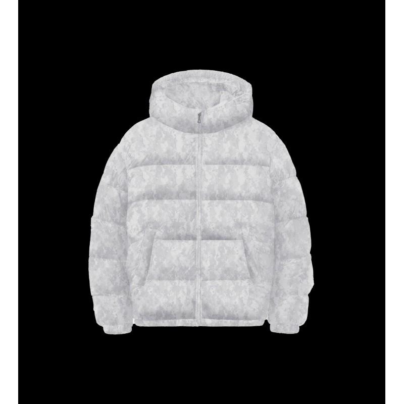 Hip Hop Style Oversized Hooded Cotton Jacket Men Women Camo Print Winter Casual Wear