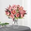Künstliche Blumen Seidenhortensie Pfingstrose Hochzeitsblumenstrauß Valentinstag Haus Zimmer Vase Dekoration DIY Geschenk Kranz Scrapbooking