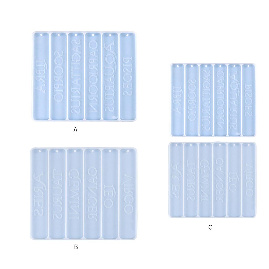 Silicone Bookmark Molds Resin Mold Star Sign Shaped DIY Craft Silicone Moulds Epoxy Resin Mold for Hand-Making Bookmark