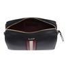 Bally Color Block Striped Letter Logo Detachable Chain Leather Mini Handheld Crossbody Shoulder Bag Women Bags Black 6238350