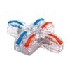 50PCS Wire Connectors Mini T Rail Fast Universal Compact Conductor Wiring Cable Electrical Connector Push-in Butt Terminal Block