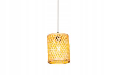 Hanging Ceiling Lamp Bamboo Boho Rattan Wood Loft