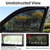 Cars Window Shades–4Pcs Breathable Mesh Sun Shade For Back & Side Windows, UV Protection For Baby, Family & Pets, Privacy Screen, Bug & Mosquito