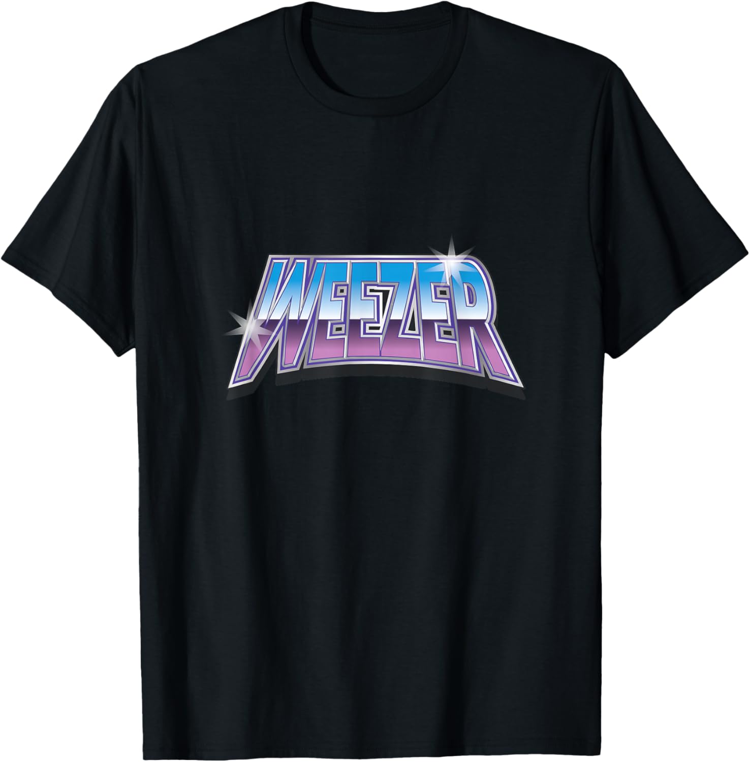 Weezer Chrome Star Unisex T-Shirt XXXL