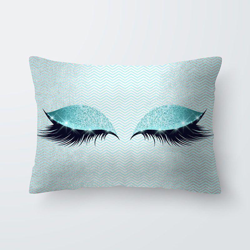 Elegantly Designed Eyelash Pattern Pillow Cover For Stylish Sofa And Seat