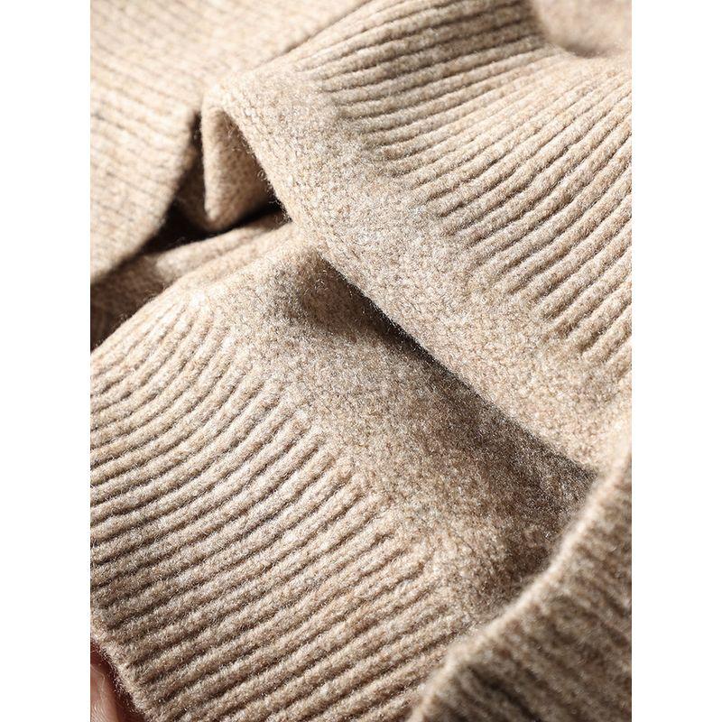 Wool Blend Sweater for Men, Winter Inner Wear, Round Neck, Slim Fit, Warm Wool Sweater, Foreign Trade Men's Pullover Knitwear