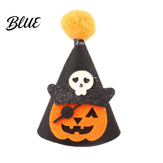 Cartoon Pet Hat Halloween Pointed Hat Cute Ghost Witch Pumpkin Cat Pom-pom Costume for Cats And Small Dogs Holiday Party Accessory Comfortable