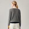Zhaojun Women's Irregular Twill Knit Cashmere Sweater