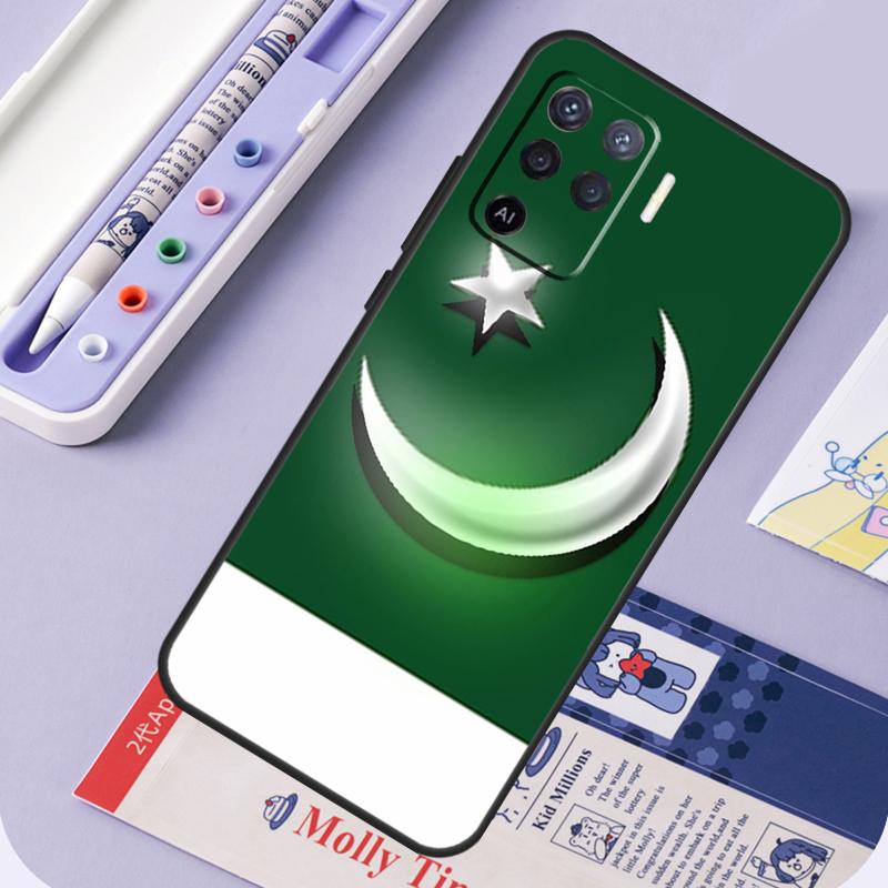 Pakistan Flag For Oppo A60 A80 A40 A94 A74 A54 A15 A18 A38 A58 A78 A98 A16 A76 A96 A57 A17 A77 A5 Pro Case