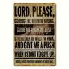 Vintage Lord Please Metal Sign 12x8 Inch Rust Proof Religious Wall Plaque Home Garage Decor Inspirational Gifts