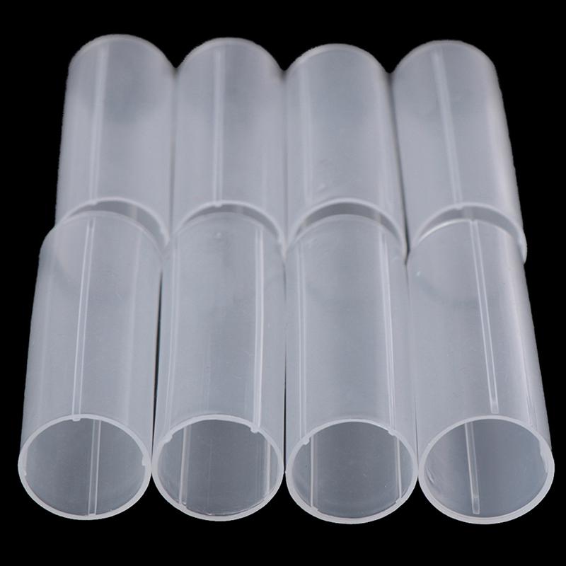 8Pcs 6Cm Plastic 18650 Battery Holder Tube For Flashlight Torch Lamp Light