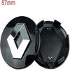 4pcs 57mm Car Alloy Wheel Centre Hub Caps In Black