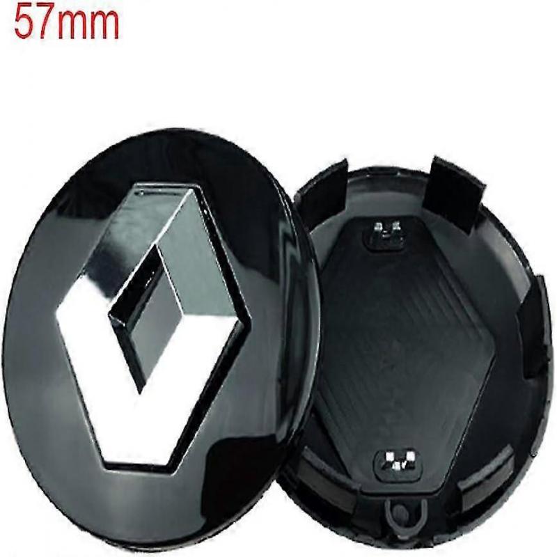 4 buc 57mm Capace Centrale Jante Aliaj Auto În Negru