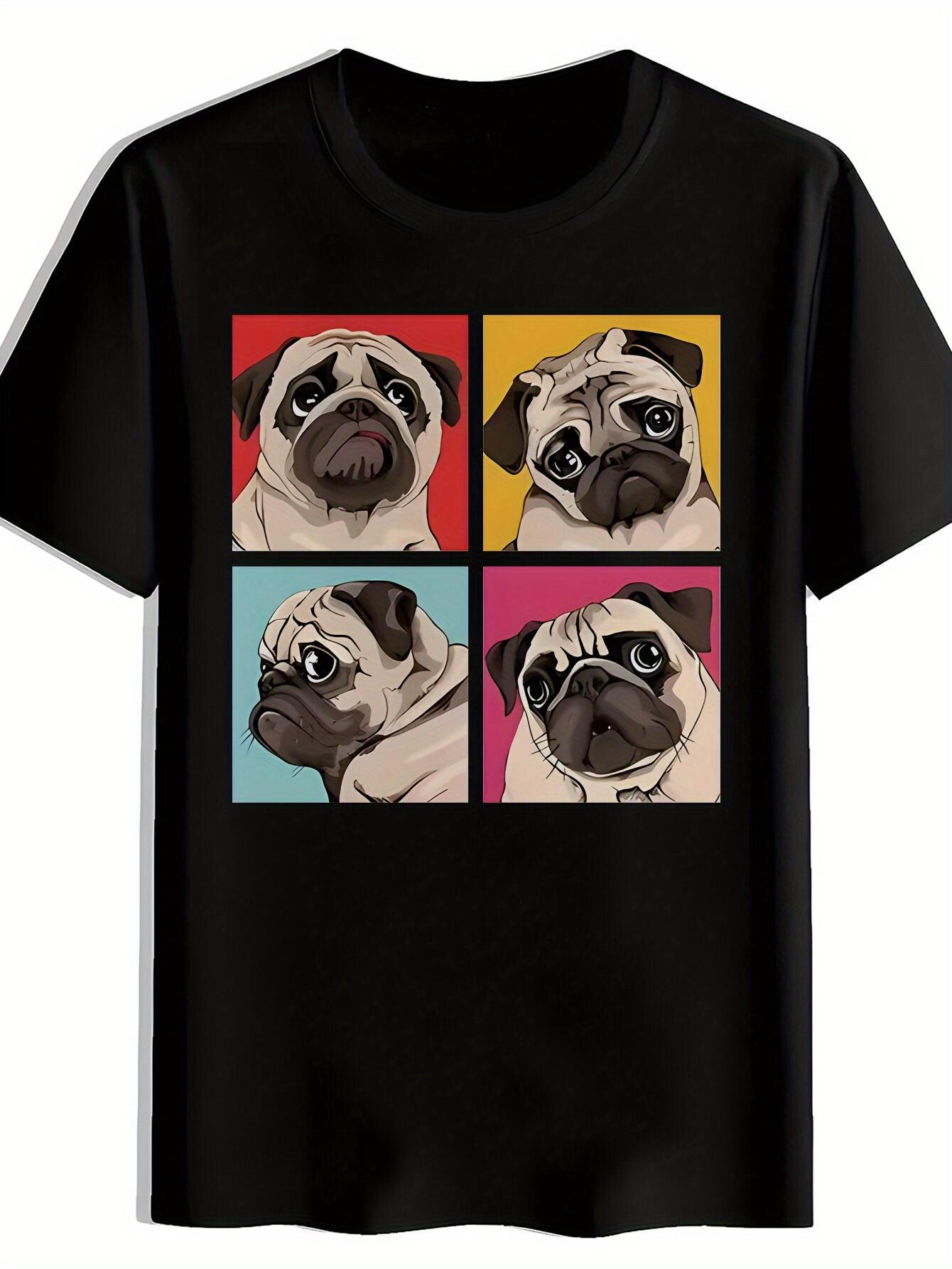 T-shirt Husky Graphic with a Red Background XXL