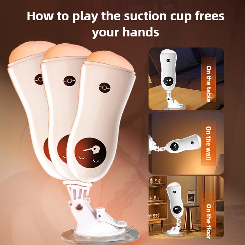 Male Masturbator With Suction Cup Adult Sex Toys Realistic Pocket Vagina Pussy Man Masturbation Stroker Sexual Masturbator Cup