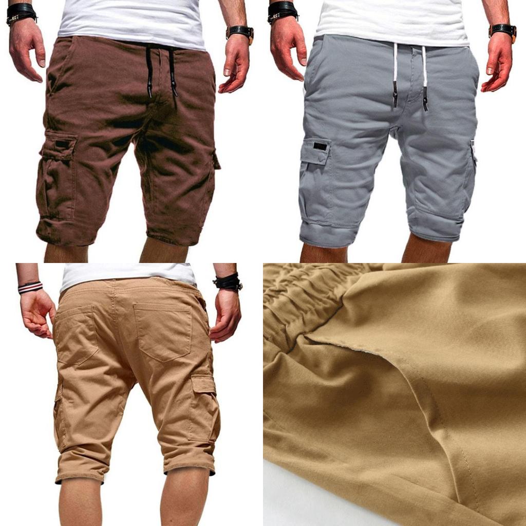 Comfortable Men's Cargo Shorts Summer Casual Jogger Sport Army Combat Trousers