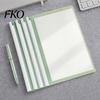 Colorful Document Organizer 5PCS Side Opening File Folder, with Rotating Sliding Bar, Lightweight Clip Folder Durable PP Gradient Color