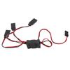 JR To JST Y Splitter Harness Parallel Wire 1 for 3 Y Cable with Switch for Remote Control Cars