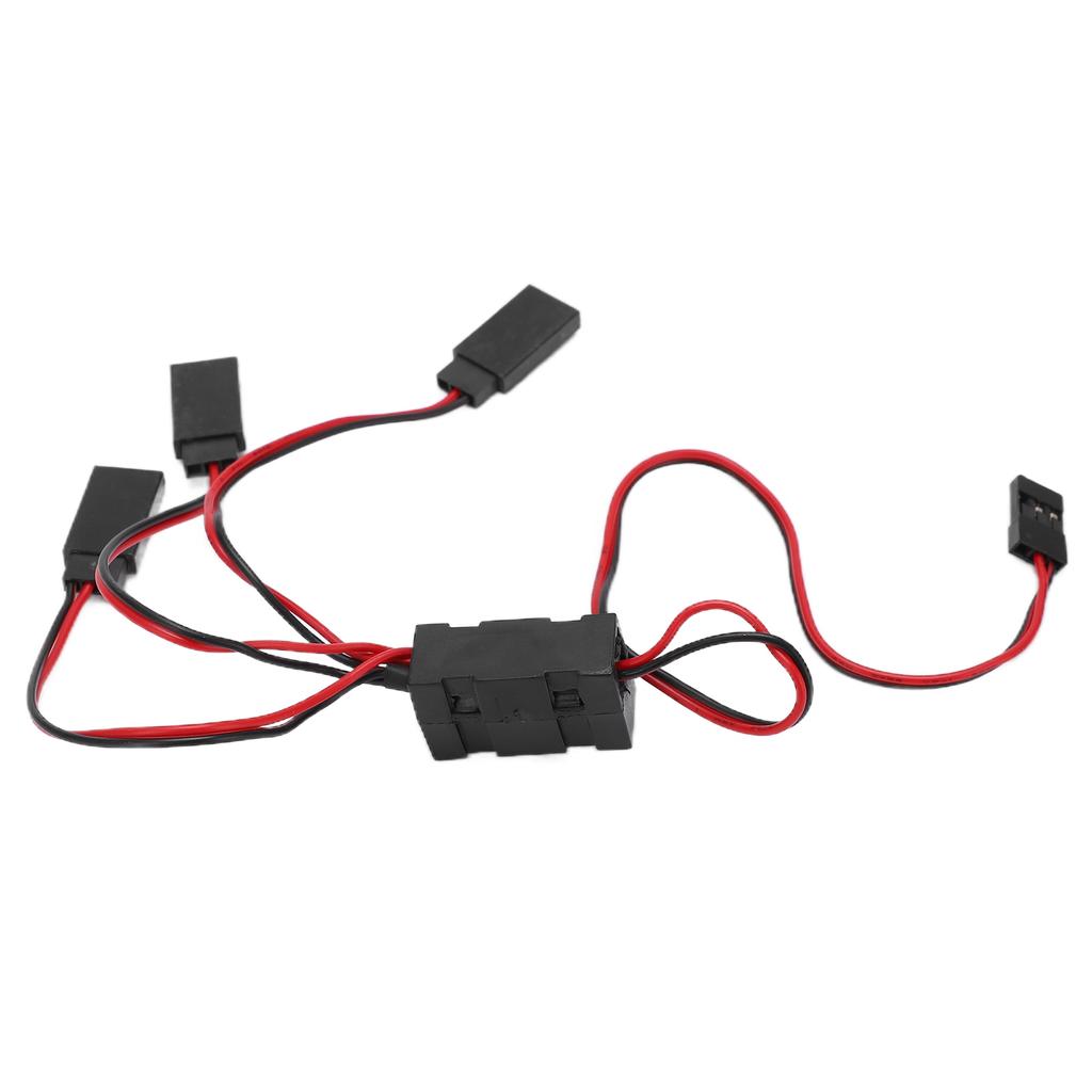 JR To JST Y Splitter Harness Parallel Wire 1 for 3 Y Cable with Switch for Remote Control Cars