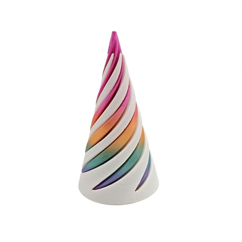 

3D Printed Spiral Cone Stress Relieving Toy Impossible Pyramid Sculpture Toy Mini Stereoscopic Telescopic Fingertip Spiral Toy