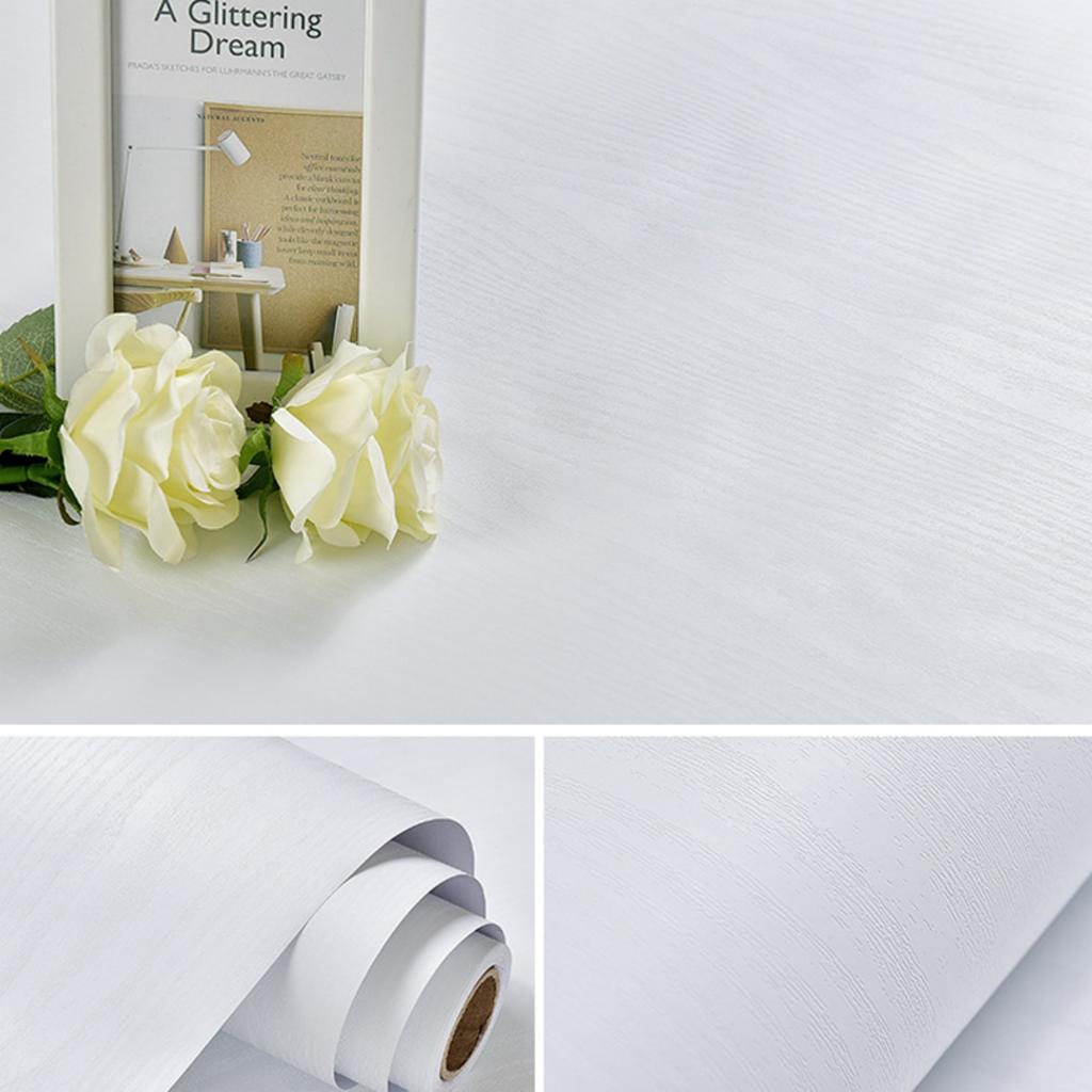 55cm PVC Waterproof Wood Grain 3D Stickers for Wardrobe Cupboard Table Closet Furniture PVC Self Adhesive Wallpaper Home Decor