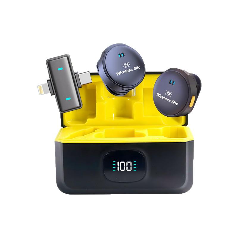 Q9 Wireless Lapel Microphone: Smart Noise Reduction, Digital Display, Charging Case - Ideal for Outdoor Mobile Live Streaming