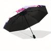 1pc Sweet Love Cat Design Automatic Open/CloseUmbrella-CuteUmbrella with Cute Design, Portable 3-Fold Compact Umbrella for Men & Women, Valentine