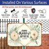 2D Flat Happy The Day of Mothers with Geometric Floral Design Aluminium Sign Fun & Quirky Creativewall Decor Art 8 * 12 Inches Poster for Office