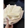 Autumn 2024 Women's Semi-High Neck Soft Sweater: Slim Fit Straight Shoulder Knit