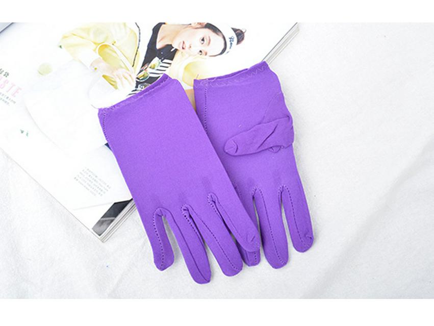 

Дитячі білі еластичні рукавички для виступів для танців та етикету - Підходять для хлопчиків та дівчаток дитячого садка та початкової школи 5-10 Years фіолетовий