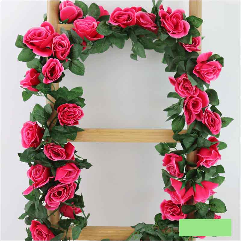 

Искусственная 24м Шелковая Роза Цветок Плющ Лоза Лист Гирлянда Свадебная Вечеринка Декор Дома Rose