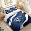 Bedding Set 1 Duvet Cover 2 Pillowcases Hamburger SV Football Print Bedroom Home Decoration