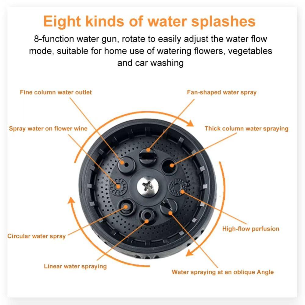 High Pressure Metal Spray Nozzle Watering Plant Water Hose Sprayer Garden Hose Nozzle  Car Washing