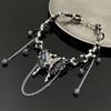 Edgy Leather Butterfly Choker Necklace Women Minimalist Statement Locket Chain Sweet Punk Style Lightweight Adjustable