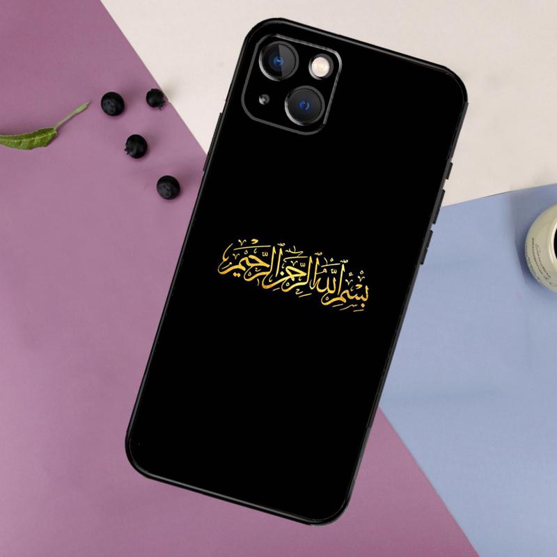 Muslim Islam Bismillah Allah Silicone Case For iPhone 17 15 13 12 11 14 Pro Max 16 Plus 12 13 Mini 16e 17 Air Back Cover
