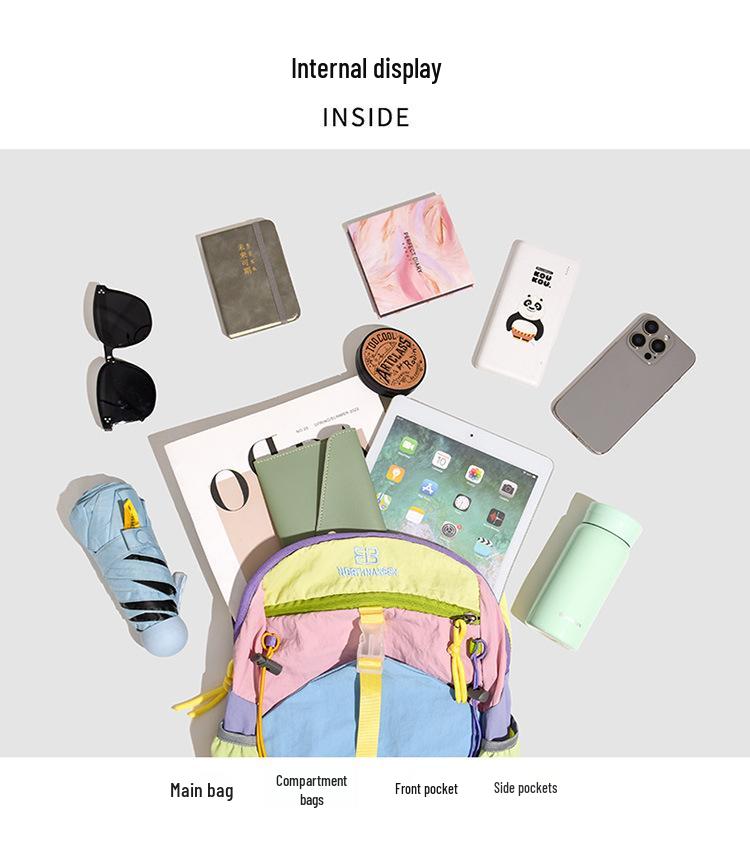 Dopamine Travel Backpack: Large Capacity & Lightweight for Outdoor, School, Fitness & Cycling