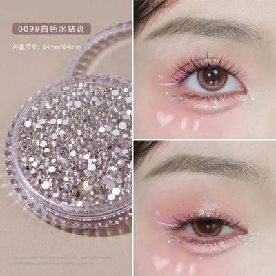 Očné make-up na tvár Dekoračná náplasť na tvár Motýľ Diamant Perla Lepidlo Kamienky Trblietky Flitre DIY Dekorácia na nechty 1 krabička