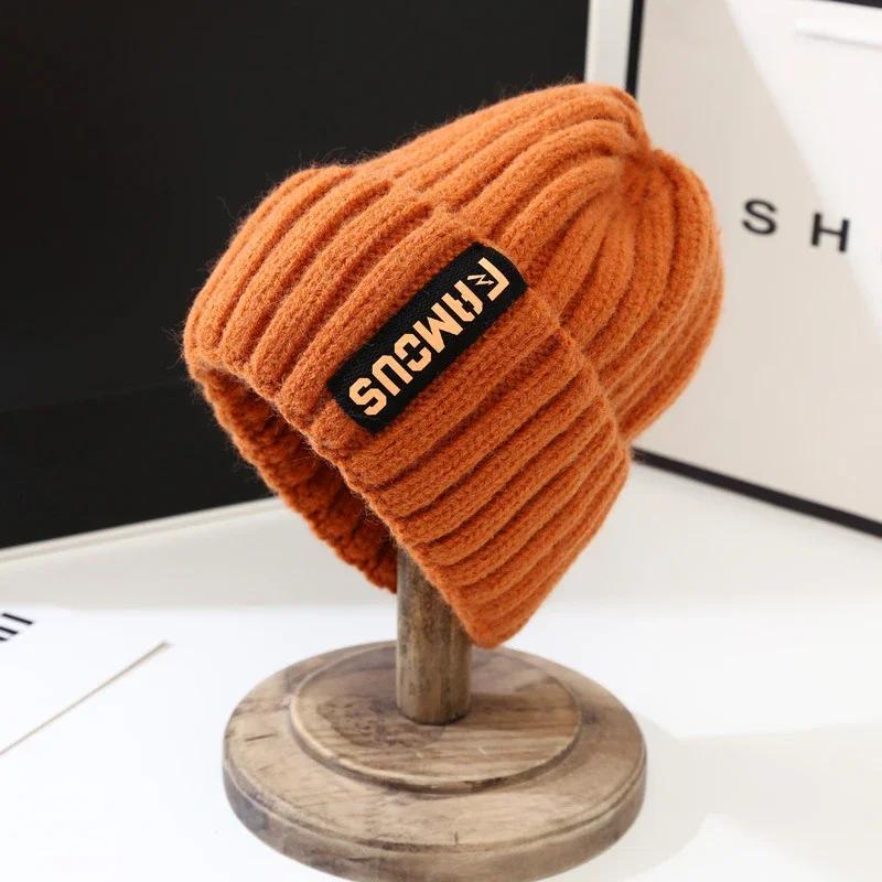 Soft Crochet Knit Beanie Winter Hat for Men Women Unisex Warm Solid Color Cold Cap Fashion Accessory