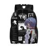 Custom E-Evangelions Backpack for Women Men School College Student Bookbag Fits 15 Inch Laptop Mecha Style Bags