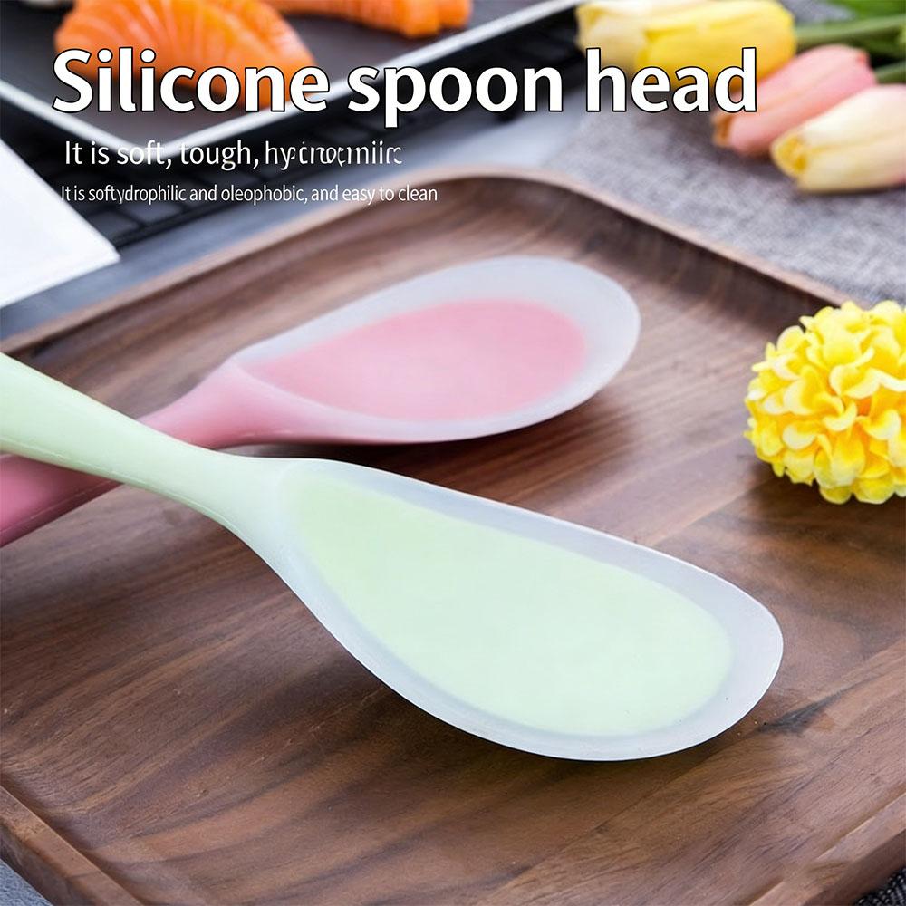 Food Grade Silicone Rice Spoon - Non-Stick & Heat Resistant for Rice Cooker