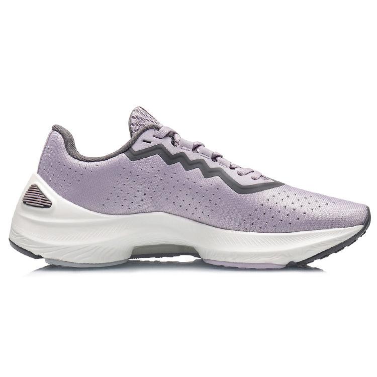 Li Ning Arashi Cushioning Slip Resistant Abrasion Resistant Low top Running Shoes Women's Raspberry Purple ARHR034-3