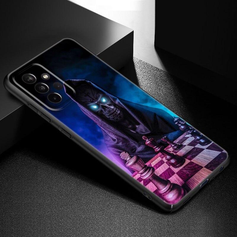 Satanic Scary Skull Phone Case For Samsung Galaxy A21 A30 A50 A52 S A13 A22 A32 A33 A53 A73 5G A11 A12 A31 A51 A70 A71 A72 Cover
