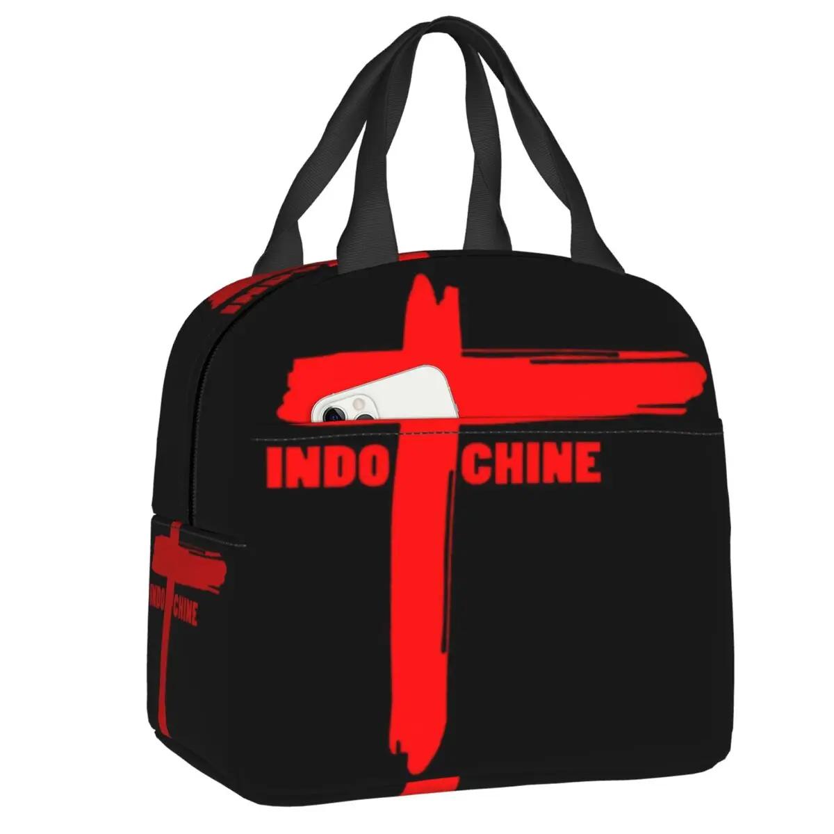 

Сумка-тоут Indochine Insolated Lunch Tote для женщин Pop Rock And New Wave, многоразовая, термохолодильная, для еды, ланч-бокс для детей, школьников 22x20x13CM слоновая кость
