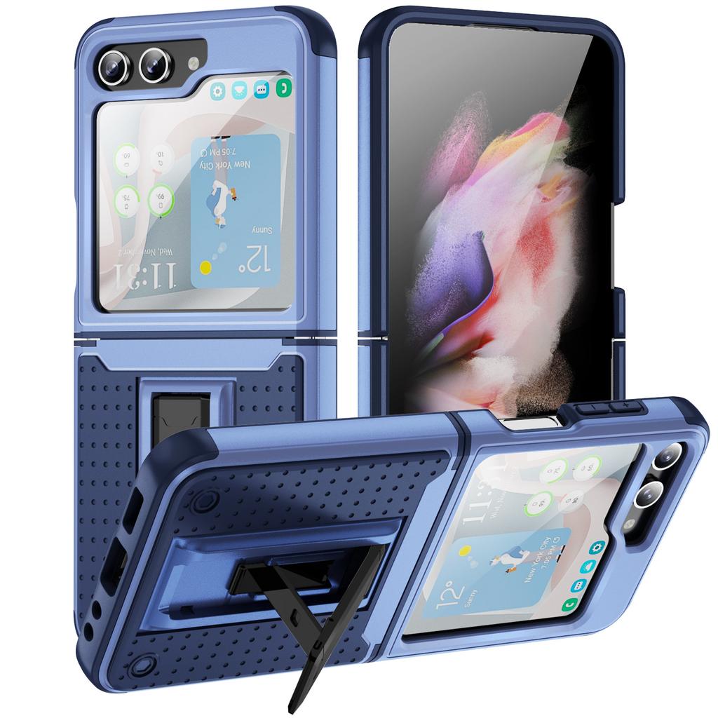 New for Samsung Z Flip5 5G Folding Screen Phone Case Invisible Bracket for Samsung Phone Case