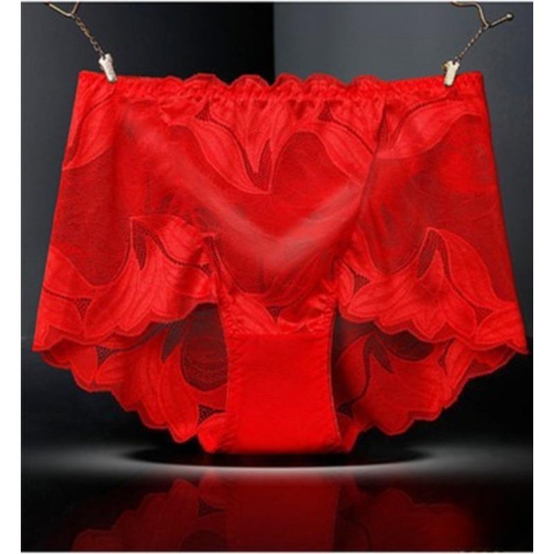 Big Size Summer Fashion New Sexy Lace Cotton File High Waist Briefs